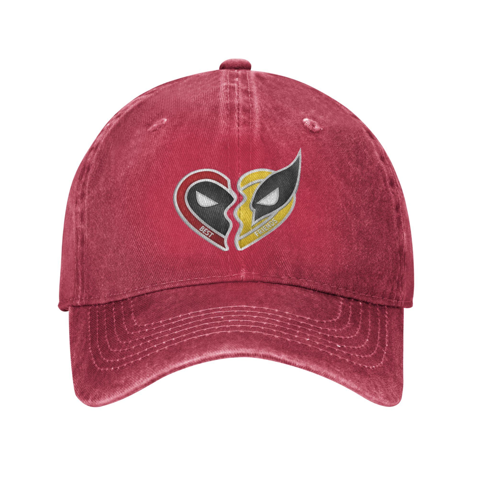 

Multiverse Deadpool Superhero Baseball Cap Casual Distressed Denim Snapback Cap Unisex Running Golf Unstructured Soft Hats Cap One Size