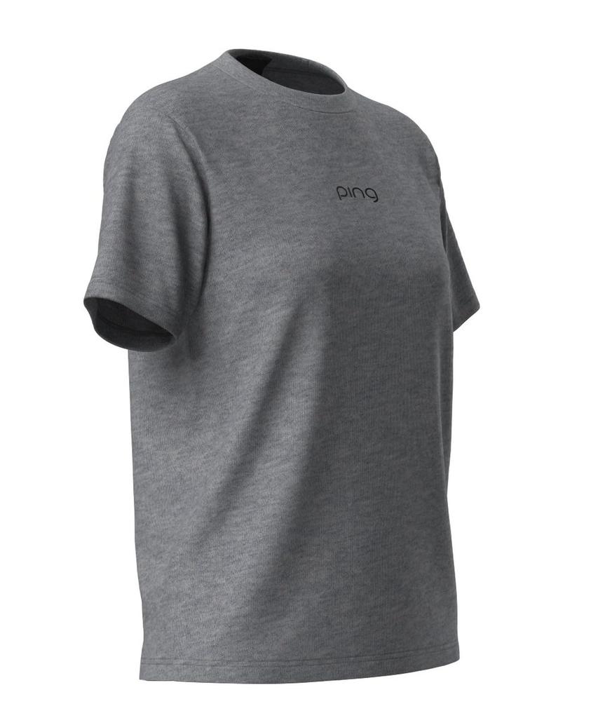 Ping Apparel Women's Short Sleeve Printed T-Shirt (Suitable for Golf) / 622-4264800 020_Gray, Medium