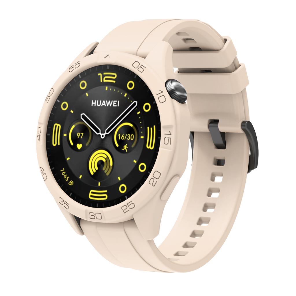 Huawei Watch GT4 GT5 GT6 46mm için Silikon Kılıf+Silikon Kayış