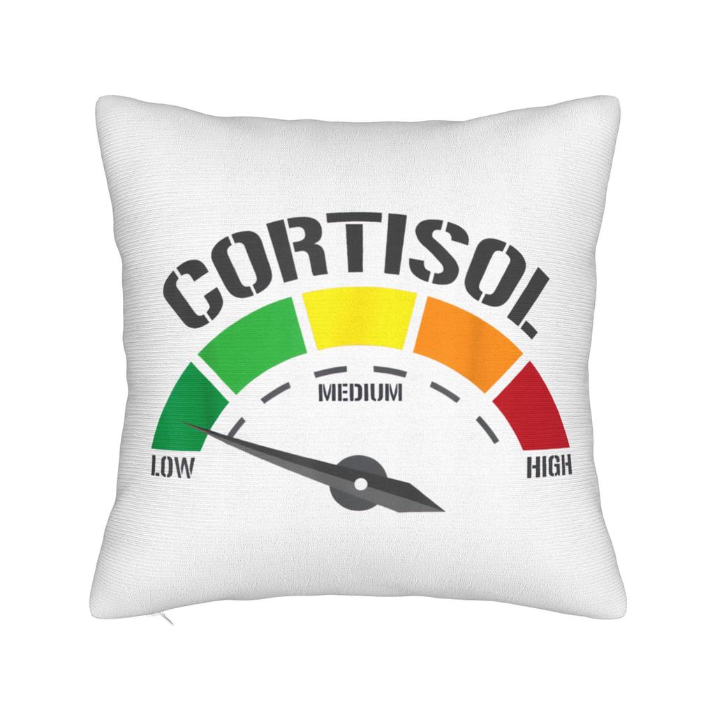 Low Cortisol Levels Square Pillowcases Polyester Home Cushion Cover Cool Decor Throw Pillow Case
