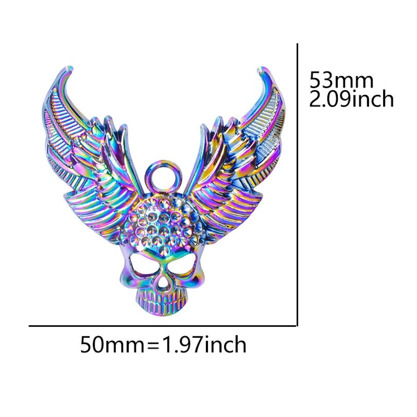 2Pcs Rainbow Animal Charms For Jewelry Making Supplies Elephant Leopard Butterfly Charm Pendant Handmade Accessories Fatima Hand