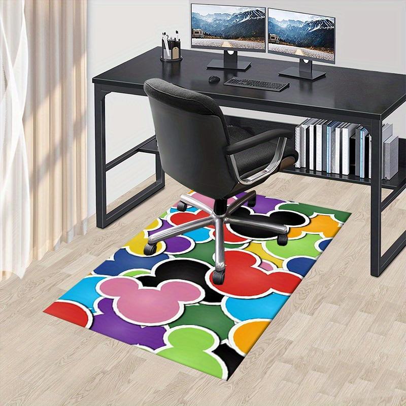 1pcMickey Mouse Head Pattern Office Carpet, Under Chair Rug, Gift for, Home Decor, Playroom Decoration, Disney Theme 60cm by 90cm