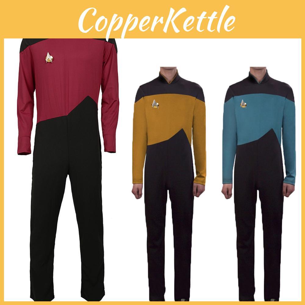 Star Trek The Next Generation Cosplay Costume Authentic Jumpsuit For Comic Con And Halloween