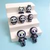 100PCS Mini Resin Ghost Figurines Ghost Ornaments Micro Landscape Halloween DIY Fairy Garden Miniatures Doll House Craft Decor