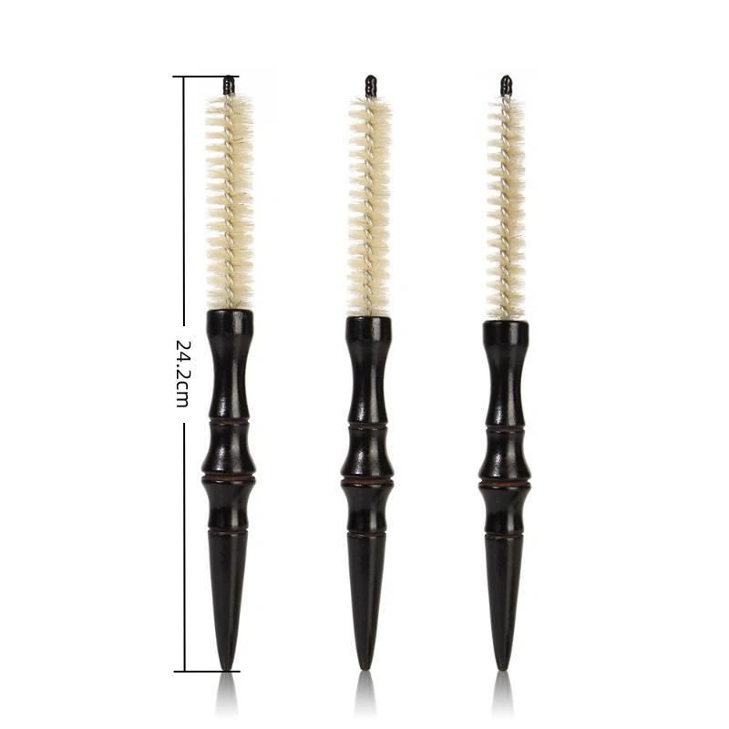 Boar Bristle Hair Brush Natural Boar Bristle Smooth Wooden Handle Hair Softening Comb for Home Salon Men Women