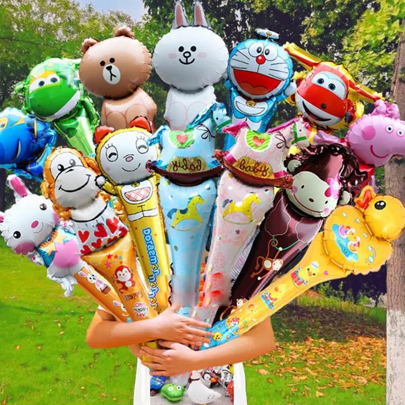Cartoon Animal Stick Balloons