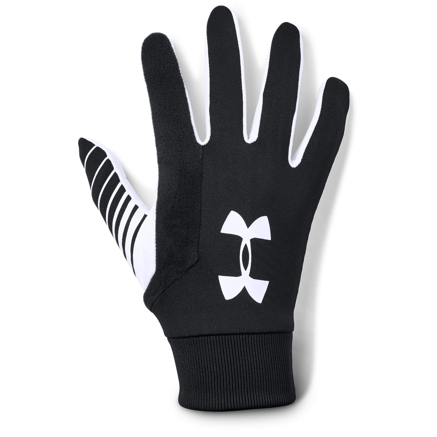 UNDER ARMOUR UA Soccer Field Player Gloves 1328183 MD 2.0 Black/White/White