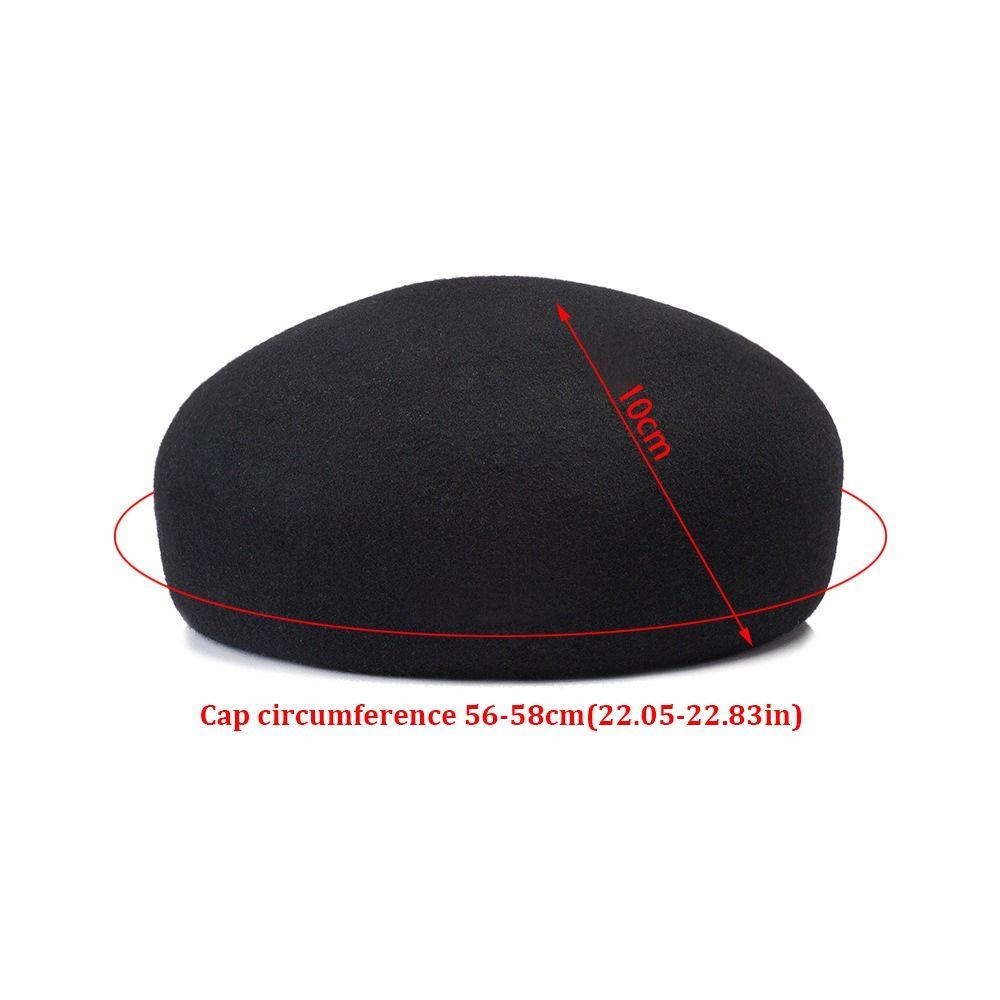 Classic Top Hat Keep Warm Wool Beret Cap Luxurious Women's Beret Hat  Winter