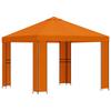 Gazebo 3 X 3 M Orange Polyester and Steel 190 Gsm