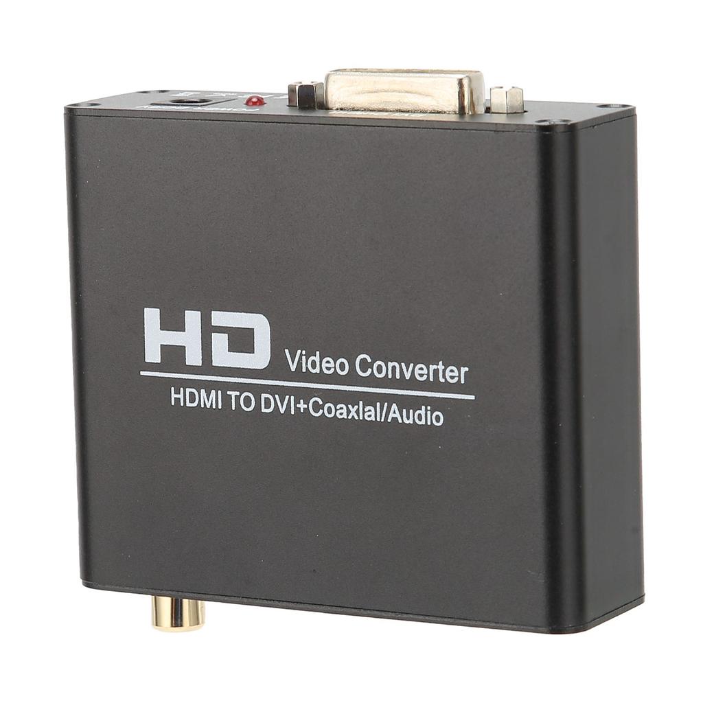 HD Multimedia Interface To DVI Converter Digital Coaxial Analog Stereo O Output Converter for