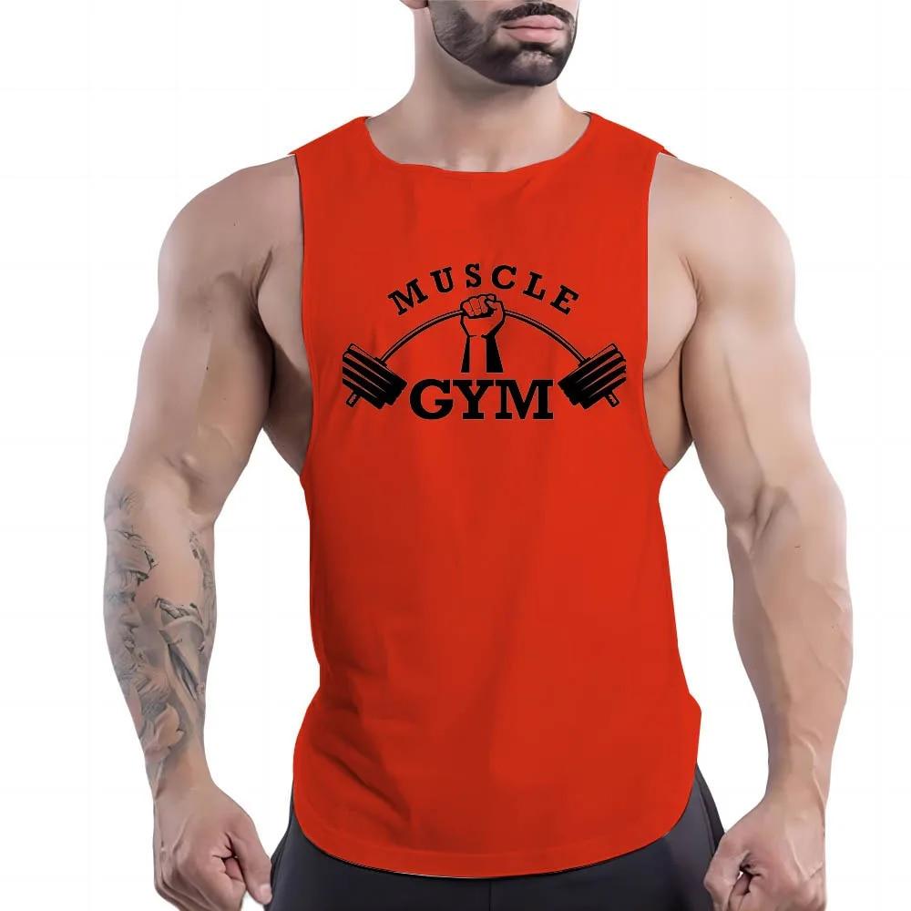 Summer Men's Fashion Multi-color Sports Vest Fun Print Comfortable Men's Vest Sports Style Lightweight and Quick Drying