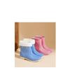 Ladies' Fashionable Anti Slip Waterproof Wear Resistant Warm And Cotton Style Midsole Rain Shoes Rubber Shoes