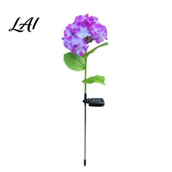 Weather-Resistant Outdoor Lights Fairy Hydrangea Light LED Solar Powered Garden Stake Lights
