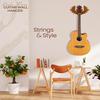 Gitarrenwandhalterung Gitarrenständer aus Holz Rentiergeweih-Design für Akustik-, E-Gitarren und Ukulele