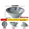 7-inch Blue and White Melamine Commercial Noodle Soup Bowl