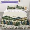 Wreath Decorations Pattern Bedding uilt Set uilt Cover Pillowcase Home Decoration Birthday Gift (1 * duvet cover + 2 * pillowcase without core)_XIA