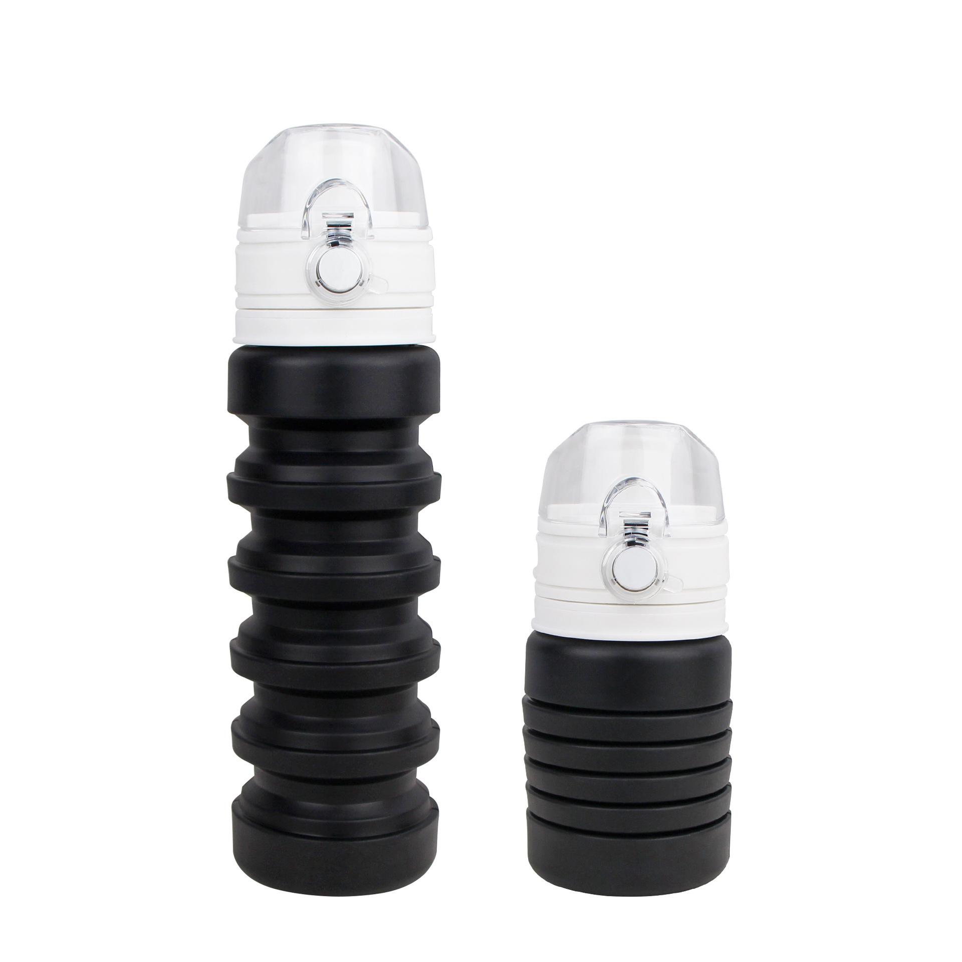 

Дорожная Портативная Складная Многофункциональная Спортивная Бутылка На Открытом Воздухе Силиконовая Складная Бутылка Для Воды Регулируемая Чашка Защита окружающей среды Чашка Для Воды 500ml1PCS