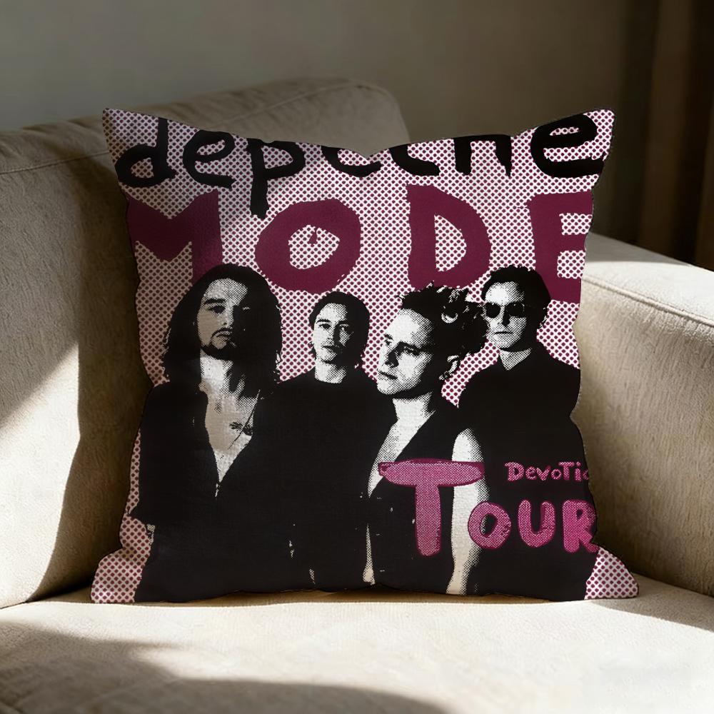 D-Depeche Mode Band Pillow Case Pillowcase, Double-Sided Printed, Sofa Cushion, Bedroom Headboard Pillow