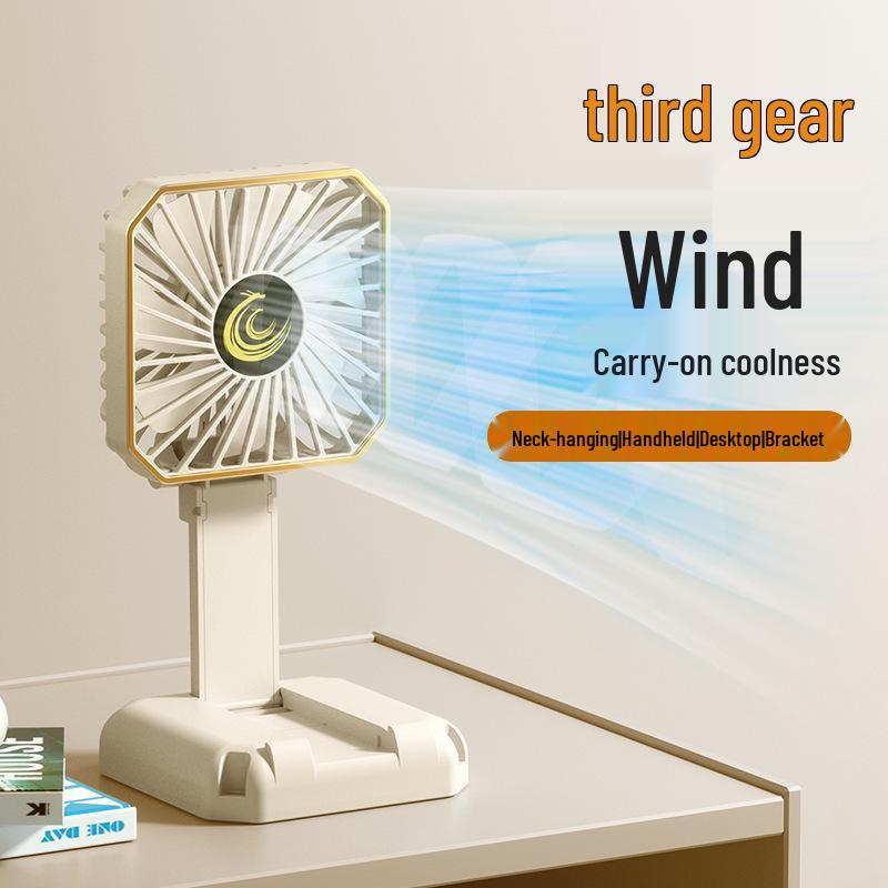 Portable USB Rechargeable Handheld & Desktop Mini Fan - Foldable & Multifunctional