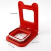 Sandwich Cutter and Sealer, Square Pocket Sandwiches Cutter Uncrustables Maker, Sandwich Cutters for Kids Love Lunchables (Red)