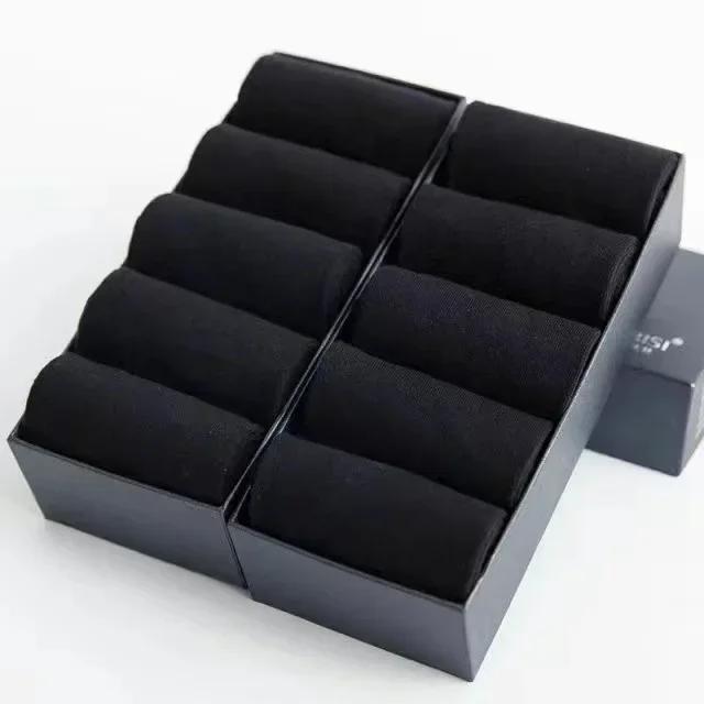 20 ks/lot Pánské ponožky z čisté bavlny nadměrné velikosti jednobarevné ležérní kancelářské business dlouhé ponožky prodyšné měkké pánské ponožky EU39-48