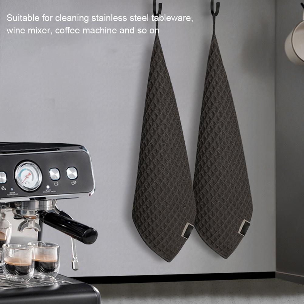 1pcs Lint-Free Barista Towel For Coffee Machines And Tea Shops - Absorbent And Durable Cleaning Cloth For Milk And Spills - Small Square White Towel