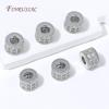 18K Gold Plated Micro Pave CZ Barrel Spacer Beads For Jewelry,Zircon Loose Beads For DIY Pearl Bracelet Making Accessories