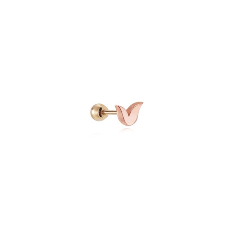 Tirr Lirr 14K Pink Gold Tiny Basic Tulip Piercing TEPK4P00203M(PC)-3