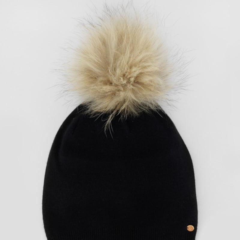 

LALA Classic Raccoon Fur Hat - Black FREE