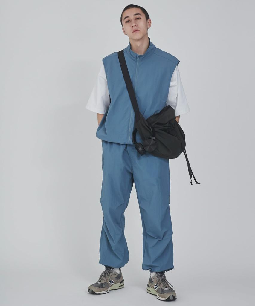 WEGO Unisex Nylon Korean Solid Size Blue Sonata Vest, Outerwear, Top, Streetwear, Style, Layered, Spring/Summer Clothes, Color, Gift,