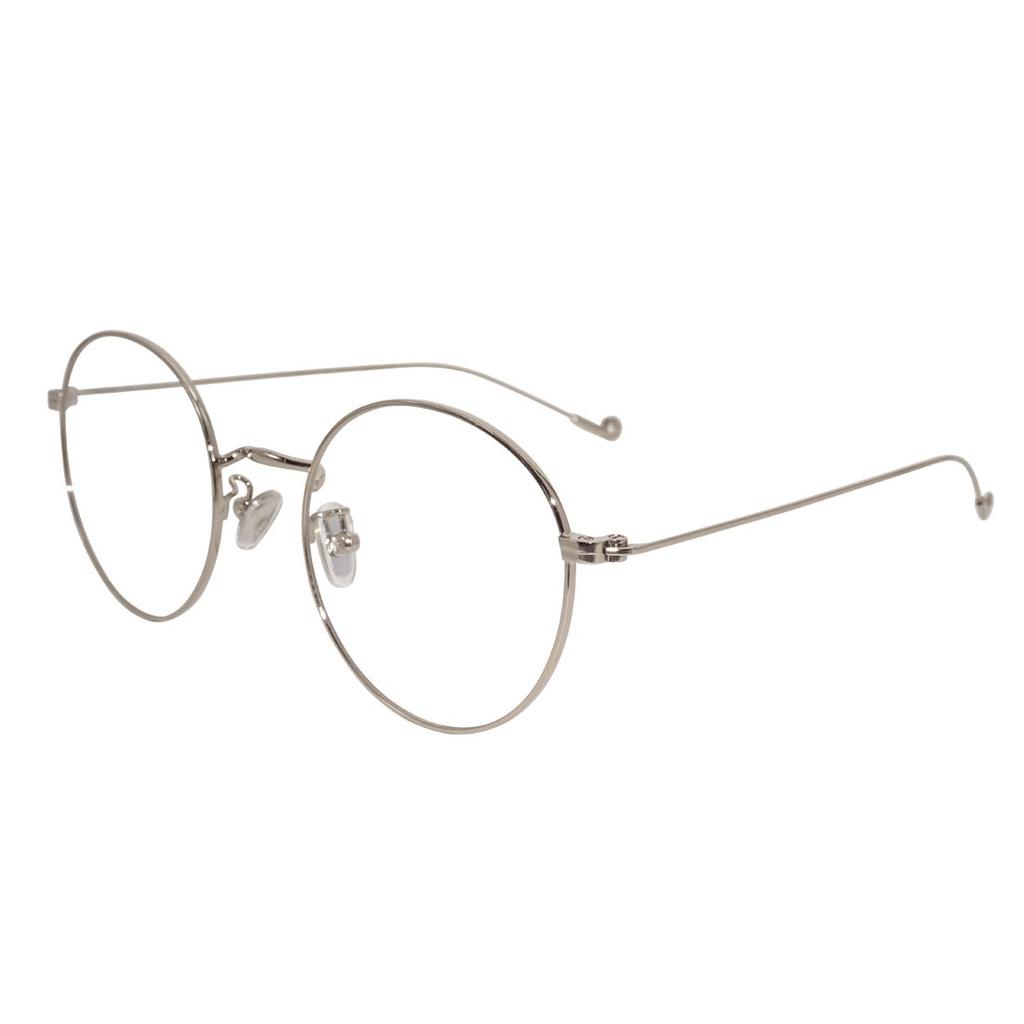Stylish Glasses for Lightweight Stainless Steel Metal Glasses for with Round-frame Women, Men, Ladies' Eyewear, Case.