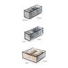 3 piece Storage Box Washable Foldable Household Drawer Underwear Compartmentalization Box