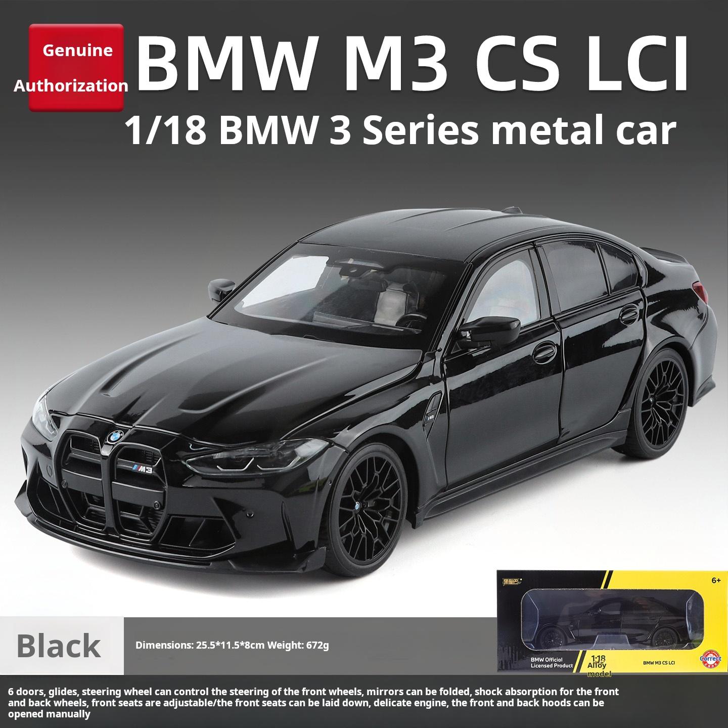 

1:18 BMW M3 Model Car Exquisite Simulation Alloy Diecast Model High-Performance Coupe Pull Back Toy Car Collectible Decoration