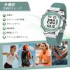 Hearkent Pedometer Step Hourly Large Digital Infinitely Adjustable Strap Women's Watch, Waterproof, Backlight, Count, Distance, Calories, Countdown,