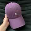 Simple Puppy Embroidery Young Couple Versatile Old Baseball Cap Street Male and Female Students Curved Brim Cap