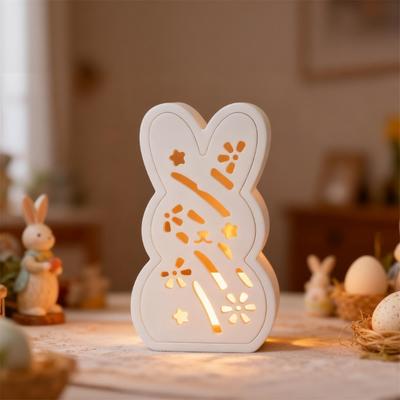 Nontoxic Hollow Rabbit Silicones Casting Mold For Artistic LED Ambients Lamp Top Sale