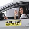 High Visibility Magnetic Car Sticker Exterior Accessories for Beginner Drivers PVC Construction Fit Any Vehicle Type