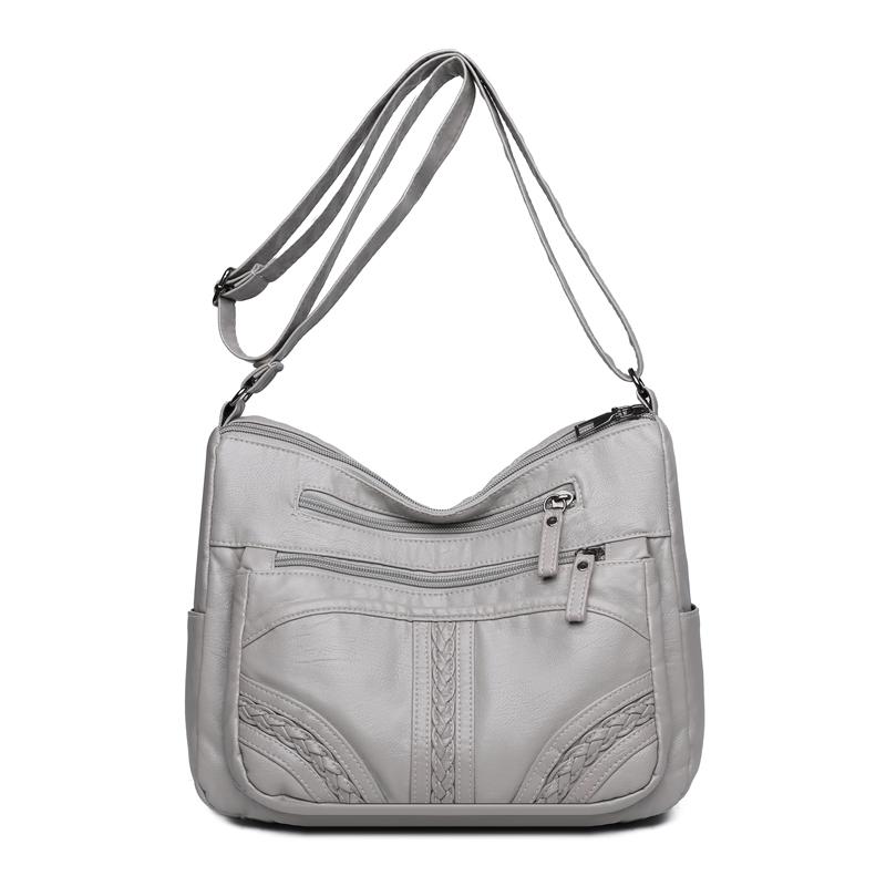 Multi-compartment Simple All-match Middle-aged and Elderly Mother's Large-capacity Casual Shoulder Crossbody Bag