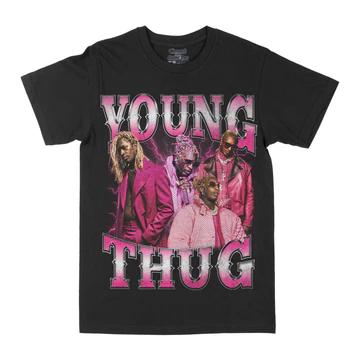 

Young Thug Rap Music Unisex Black Cotton TShirt Vintage Retro Streetwear L