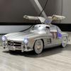 1:18 Benz 300SL High Simulation Scale Metal Model Car Bedroom Decoration & Boy's Birthday Gift Living Room Decorations & Holiday