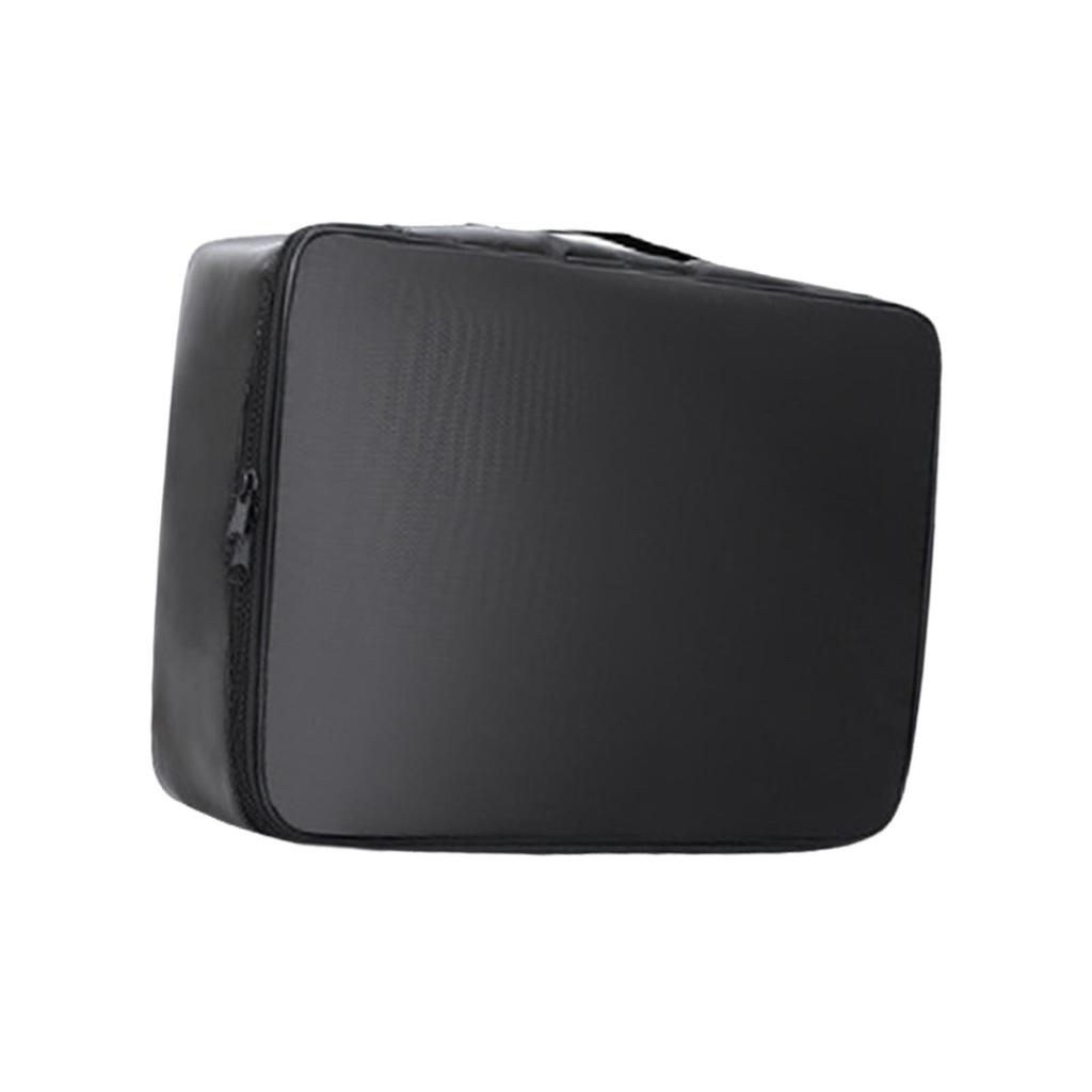 Fireproof Document Bag Waterproof 3 Layer for Storage Cabinet Travels Office