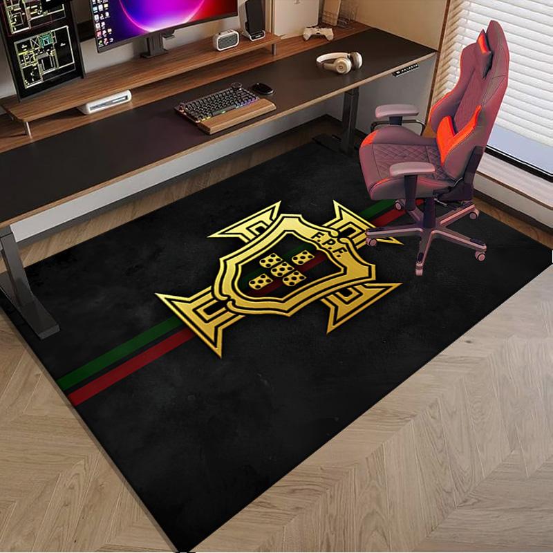 Portugal's National Emblem Area Rug Office rug, Chair Rug, Decor Carpet Livingroom bedroom Mat, Large Size Fan gifts Christmas gifts