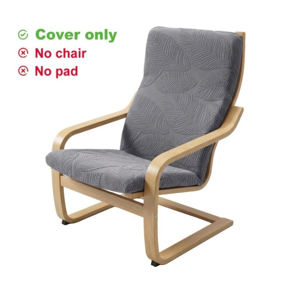 Washable Poang Chair Cover Stretch Jacquard Armchair Slipcover Chair Cushion Cover Living Room Use