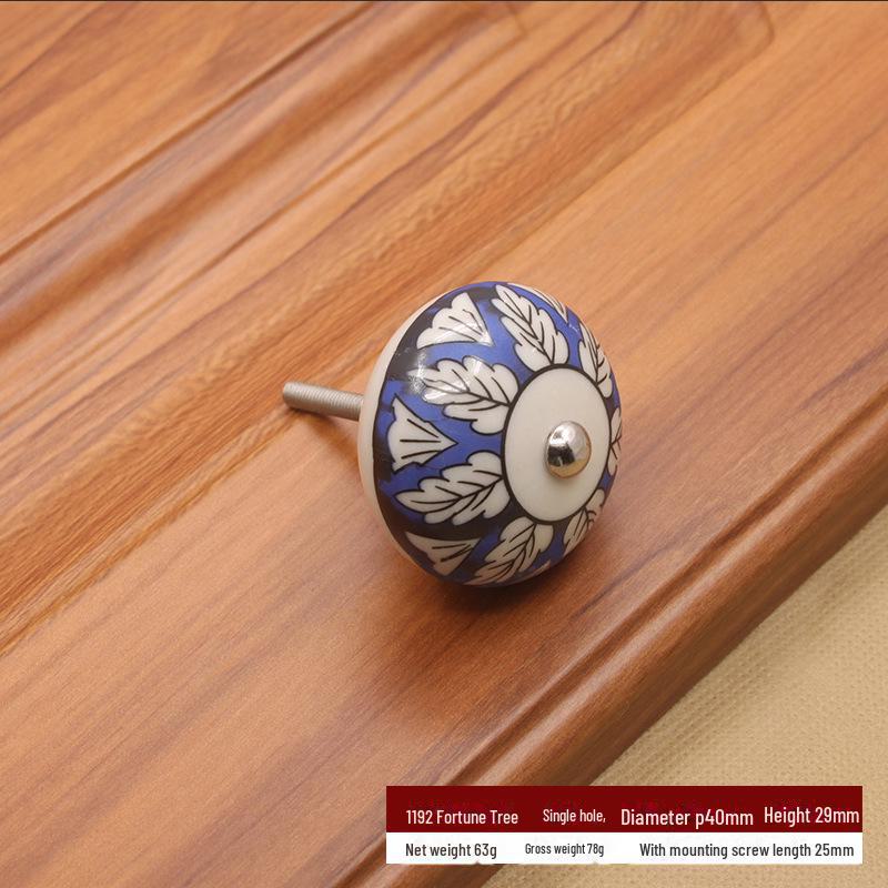 Modern Simple Ceramic Pumpkin Handle for Wardrobes and Drawers