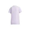 Adidas Large Logo Printed Round Neck Short Sleeve T-Shirt Women Tops Light-Purple GL5639
