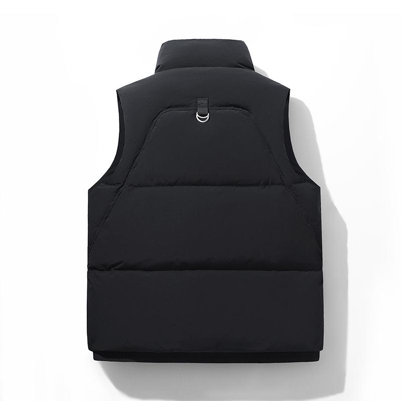 New Men's Hooded Down Vest: Cool Hong Kong & Korean Style for Autumn/Winter
