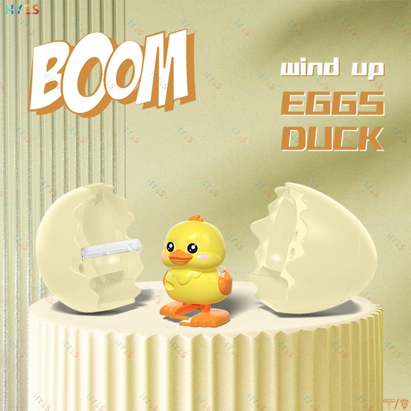 HYES Penguin Egg Crack Walk Wind Up Toys Creative Bounce Pets Egg Incubator Clockwork Toys Cute Fun Kids Toy Gifts for Festival