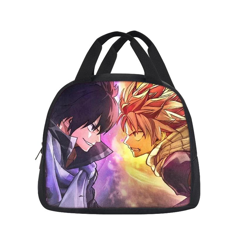 Fairy Tail Cartoon Handbag Insulated Lunch Bag School Bags and Girls Best Gift Stationery Suitable for Juice and Food