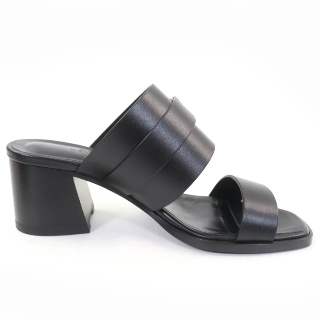 Excellent HERMES Sandals cute Purchased in 2025 Glennan Metal Leather black Women 35 Used