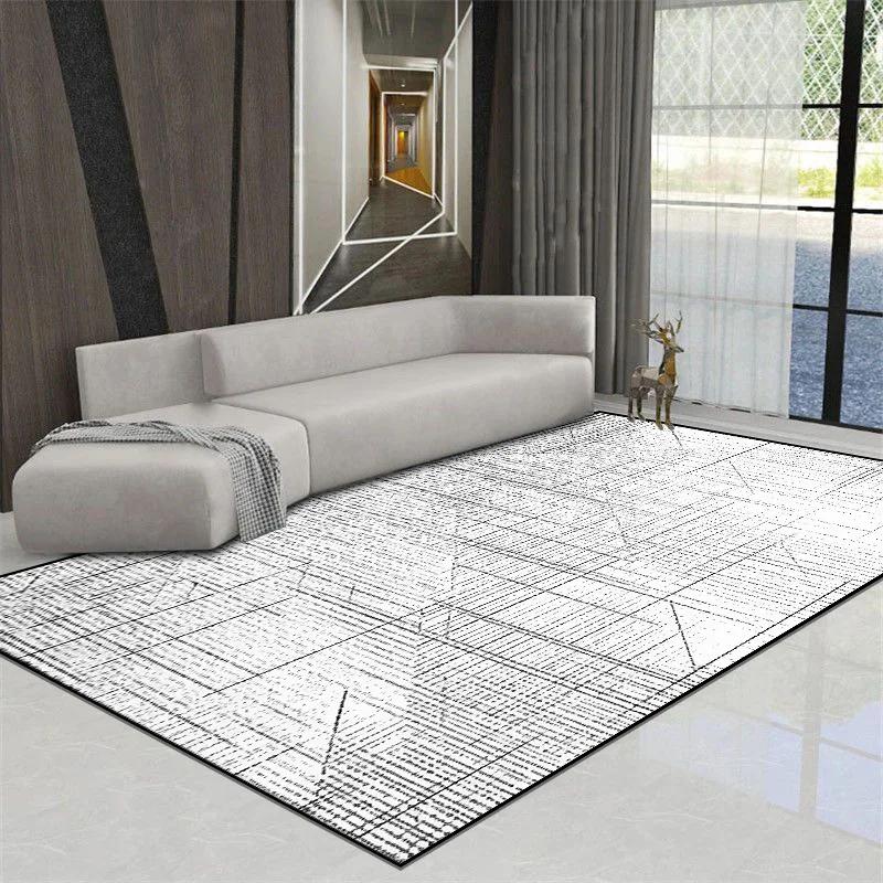 Moderne Teppiche für Wohnzimmer Einfache Haushaltsmatte Große Fläche Dekorative Schlafzimmerteppiche Rutschfest Kinderteppich Anpassbar